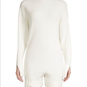 WeWorwWhat cable knit romper